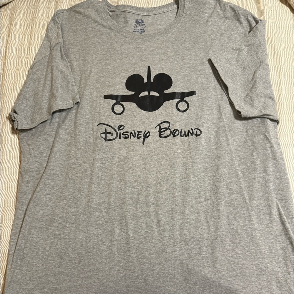 Disney World Mickey Minnie Custom Airplane Tshirt 2XL